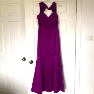 New with labels,Bridesmaid/ Cocktail dress. Violet, full length. Size 10.